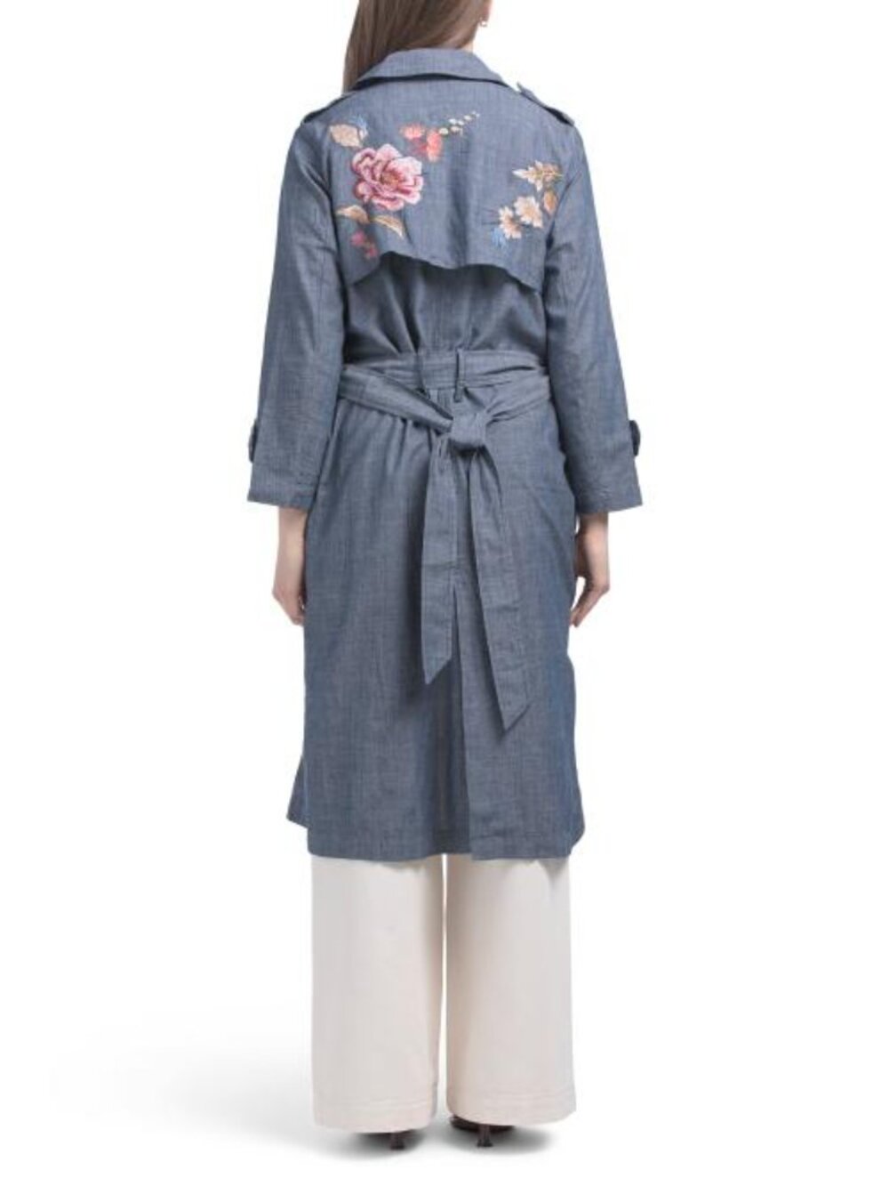 JOHNNY WAS Petite Trench Coat - Picture 2 of 5